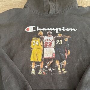 Champion Basketball Graphic - LeBron, Jordan, Kobe Unisex Used Medium